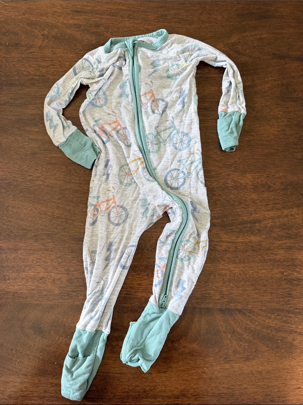Little Sleepies 6-12 months bicycles